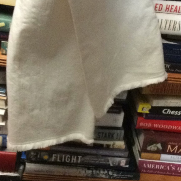 ETRO Italian gold accents stretchy white jeans - Picture 4 of 5